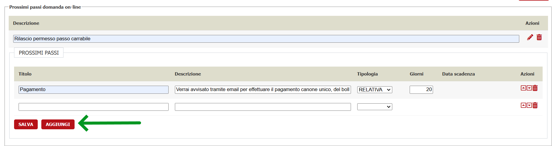 Prossimi passi