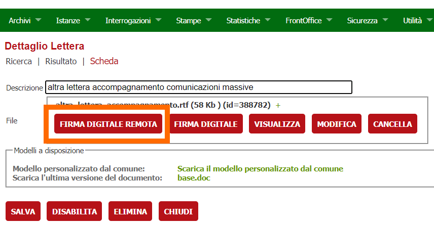 Firma remota