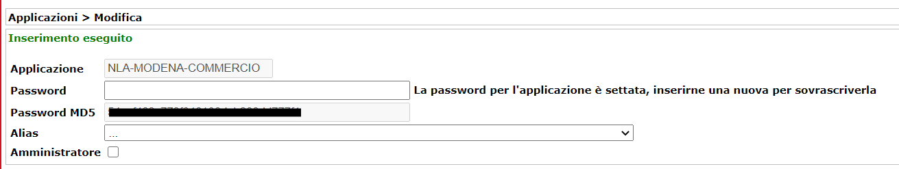 Configurazione Security